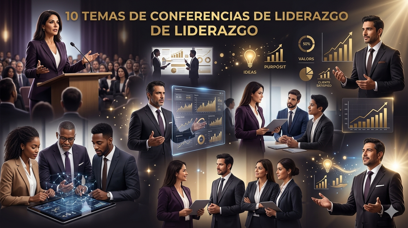 10 temas de conferencias de liderazgo que transforman equipos de trabajo